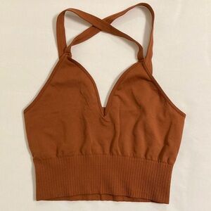 Free People Movement Good Karma Crop Rust - medium
